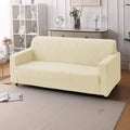 Premium Jacquard Fabric 220 GSM Sofa Cover (Beige)