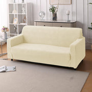 Premium Jacquard Fabric 220 GSM Sofa Cover (Beige)