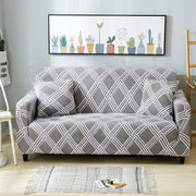 Universal Sofa Couch Cover 140 GSM Sofa Slipcover (Grey Rhombus)