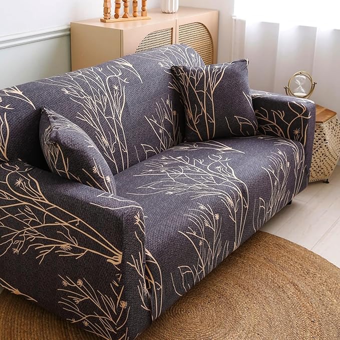Universal Sofa Cover 140 GSM Sofa Slipcover (Plumb Branch)