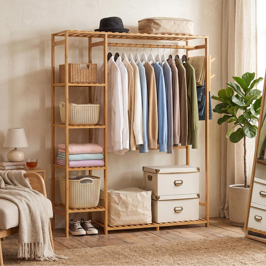 Floor Standing Multifunctional Coat & Clothes Rack