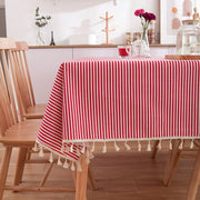 Printed Rectangle Tablecloth Cotton Linen Table