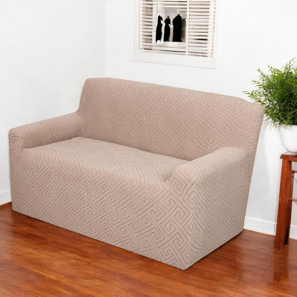 Universal Jacquard Fabric Sofa Cover-Camel