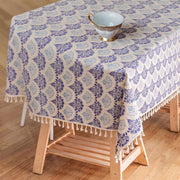 Rectangle Printed Tablecloth Cotton Linen (183x137 cm)