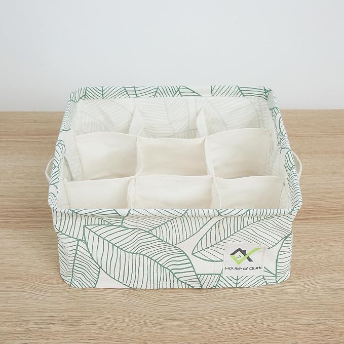 9 Grid Waterproof Cotton Linen Organizer (Pack of 2)