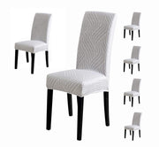Polyester Spandex Printed Chair Cover Slipcover (Complex Grey)