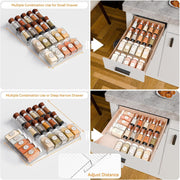 Clear Acrylic Drawer Organizer | Spice Jar Organizer