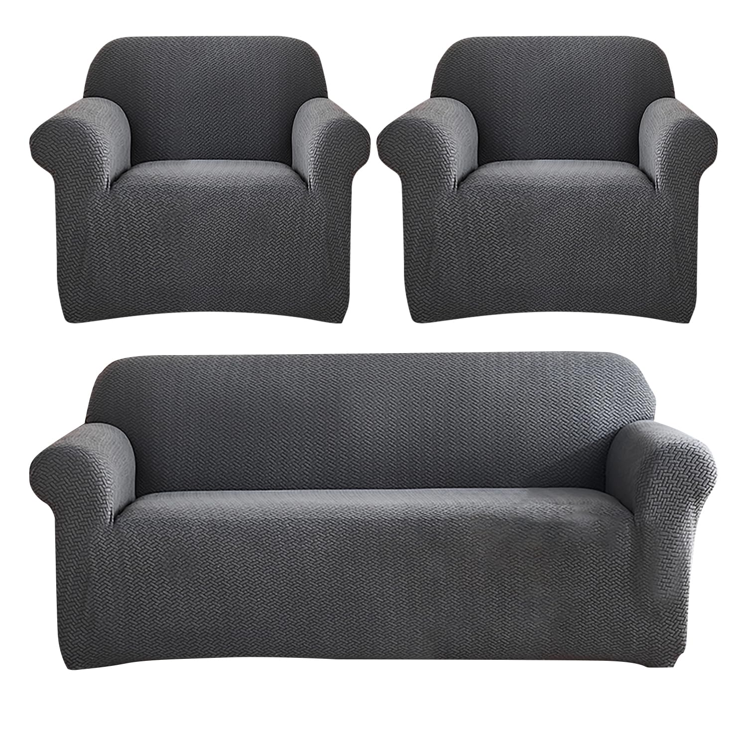 Universal Fleece Fabric Sofa Cover 3 + 1 + 1 Seater