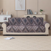 Gulnaar Series Anti-Slip Sofa Cover Mat with Pocket – Polyester Couch Protector(Urban Drift)