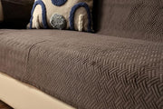 Ultra-Soft Velvet Couch Cover (Dark Brown, Single Seater)