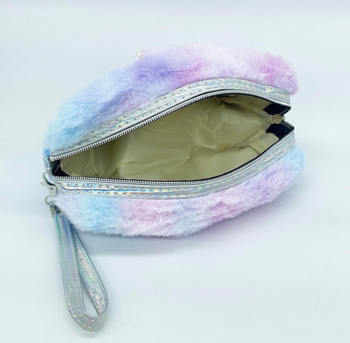 Faux Fur Purse Zipper Pouch