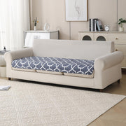 'Aura Petal Series' Quilted Sofa Mat Printed – Anti Slip (Octa Grey)
