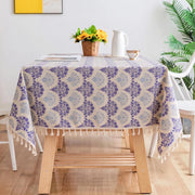 Rectangle Printed Tablecloth Cotton Linen (183x137 cm)