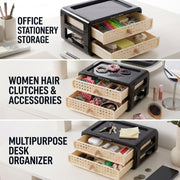 Drawer Storage Box for Cosmetics - Black
