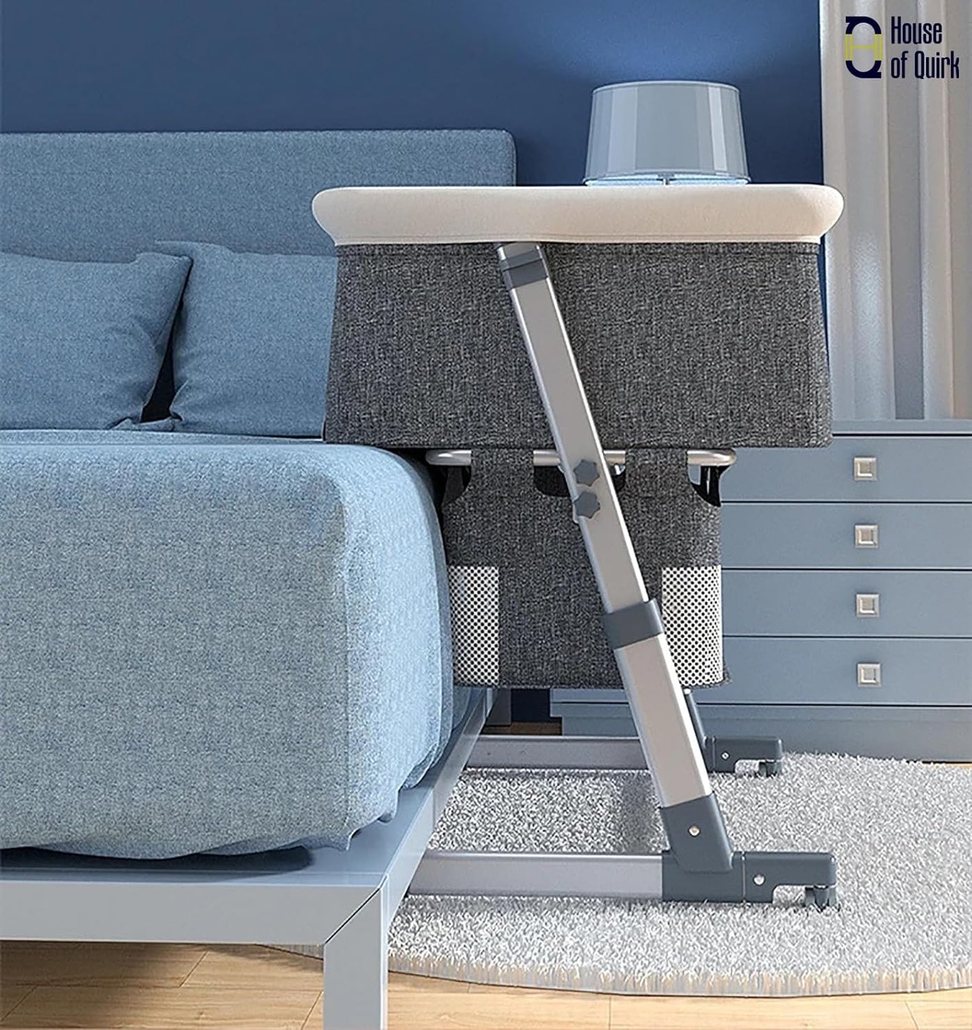 3-in-1 Adjustable Height Baby Bed