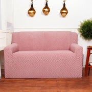 Universal Jacquard Fabric Sofa Cover-Pink