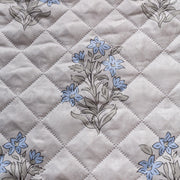 Mughal Series Anti-Slip Sofa Cover Mat with Pocket – Polyester Couch Protector(Beige Wildflower)