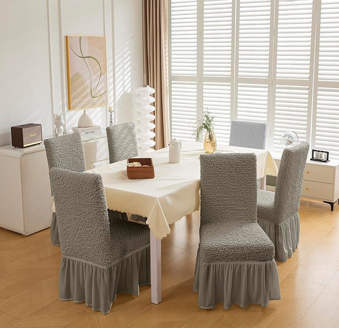 Italian Pattern 450 GSM Chair Cover (Coffee)