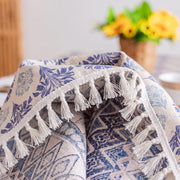 Rectangle Printed Tablecloth Cotton Linen (183x137 cm)