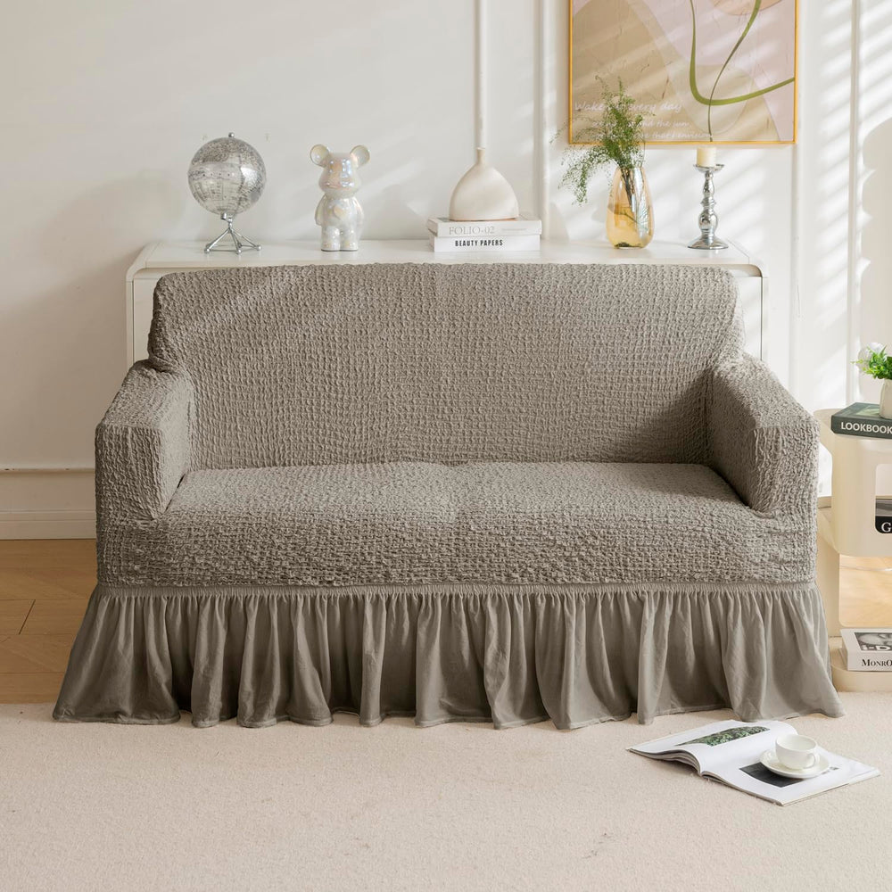 Universal Italian Pattern Sofa Slipcover-Coffee