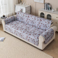 Gulnaar Series Anti-Slip Sofa Cover Mat with Pocket – Polyester Couch Protector(Hazel Bloom)