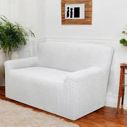 Universal Crocodile Texture Jacquard Fabric Sofa Cover (Smoke )
