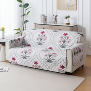 Mughal Series Anti-Slip Sofa Cover Mat with Pocket – Polyester Couch Protector(Mughal Buta)
