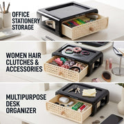 Drawer Storage Box for Cosmetics - Black