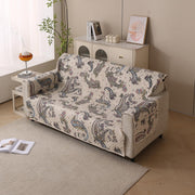 Polyester Sofa Cover Mat Reversible Couch Protector-White Pearl