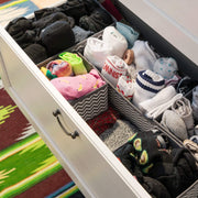 Set of 6 Foldable Storage Box Drawer Divider Organizer Basket Bins