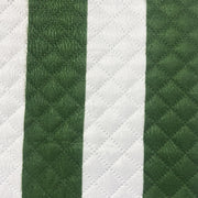 IKATRA Series Quilted Printed Sofa Cover for Indian Sofa Set with Side Pocket (Evergreen Stripe)