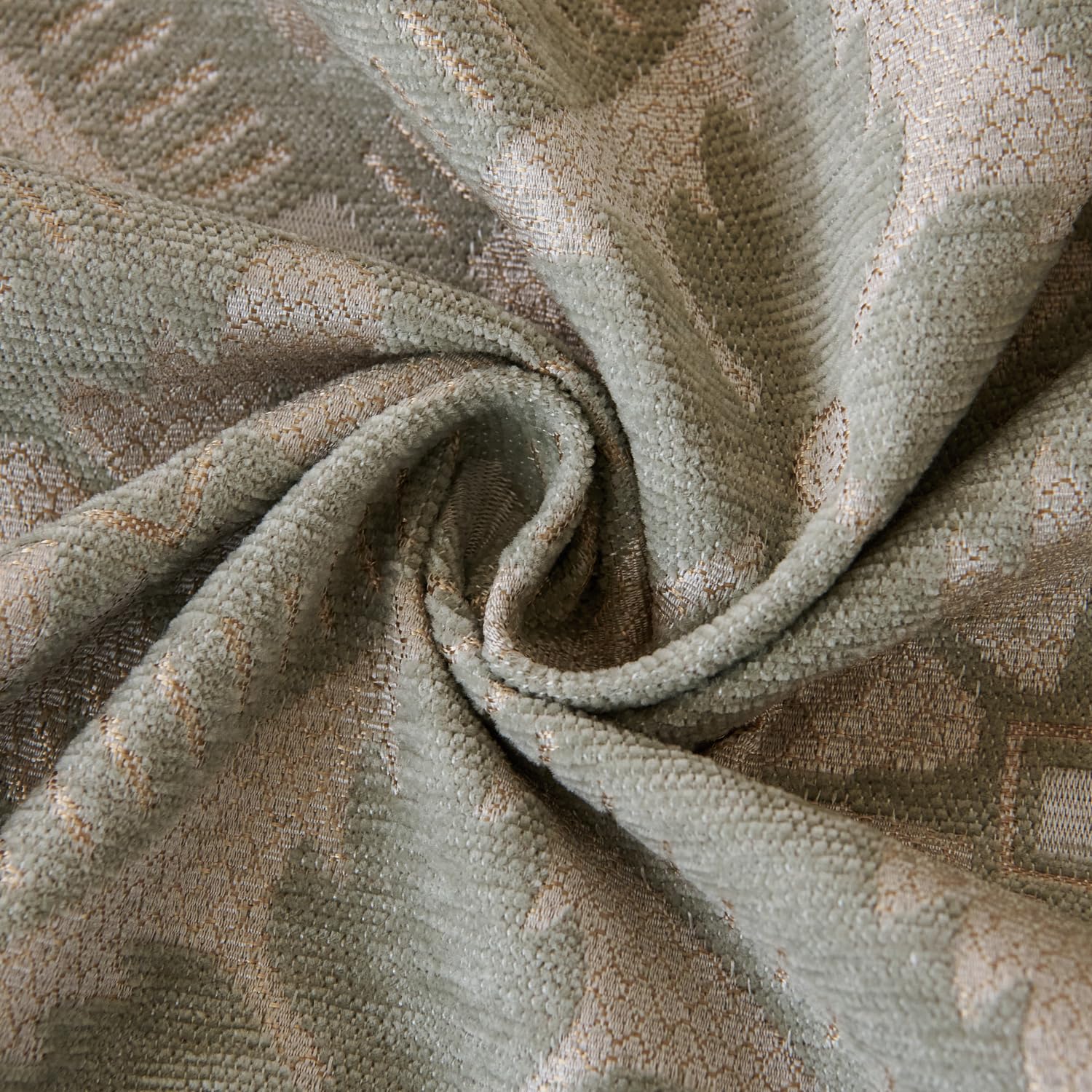 Lumen Series Chenille Jacquard Couch Cover – Quilted Non-Slip Washable Sofa (Green)