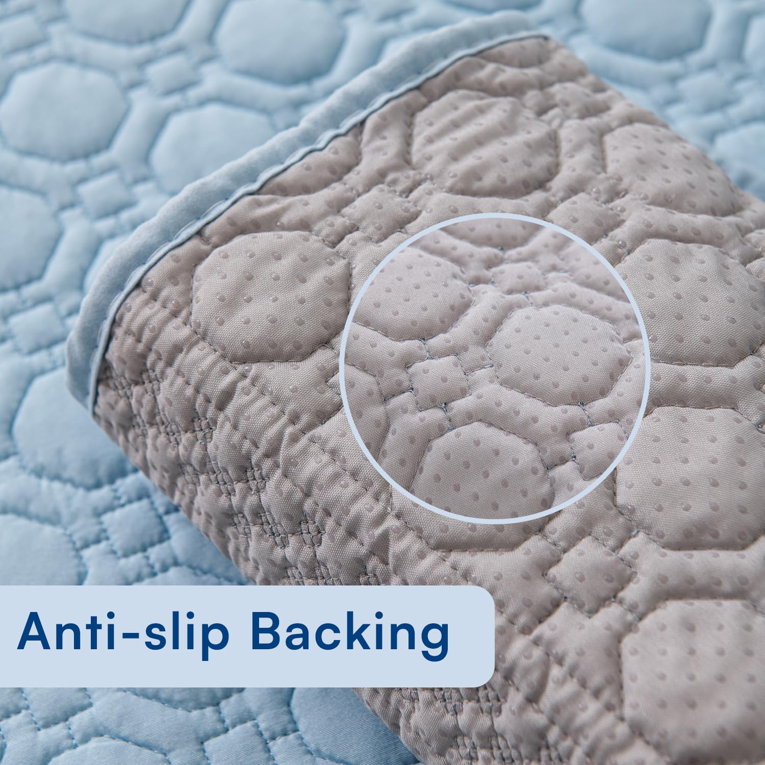 Glacier Series Quilted Sofa Cover – Soft, non-slip & washable furniture protector-Glacier