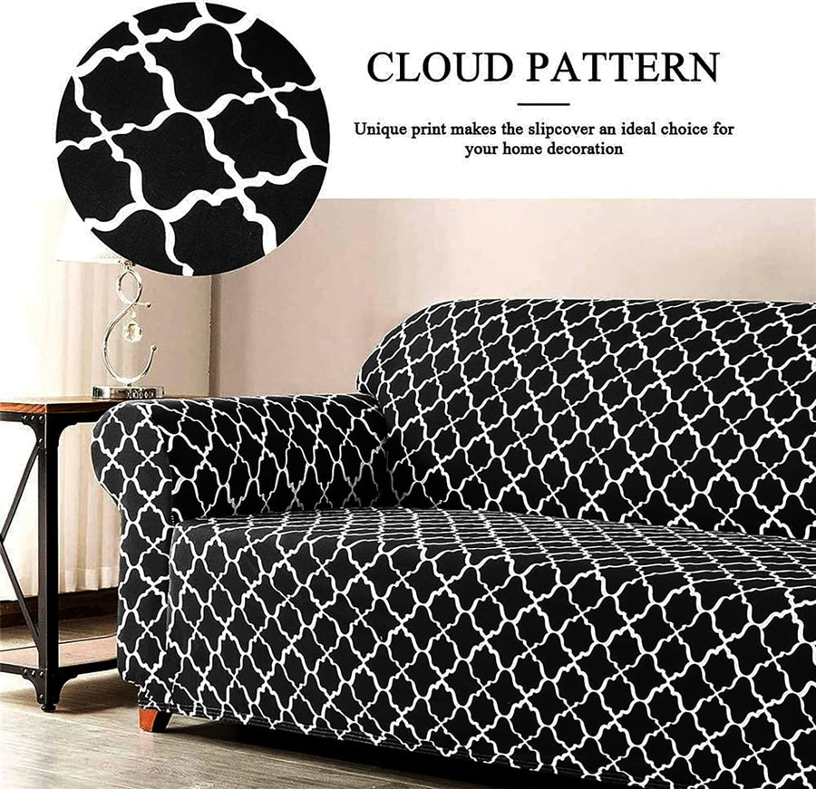 Universal Stretchable Sofa Cover-Black Lantern