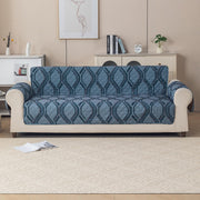 Gulnaar Series Anti-Slip Sofa Cover Mat with Pocket – Polyester Couch Protector(Urban Prism)
