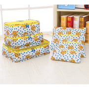 Travel Storage Printed Clothes Packing Cubes bags Set of 6 pcs