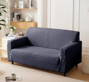 Jacquard Fabric Texture Sofa Cover 220 GSM Sofa Slipcover-Charcoal