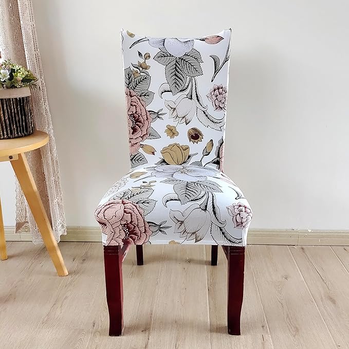Elastic Chair Cover (Beige Bliss)