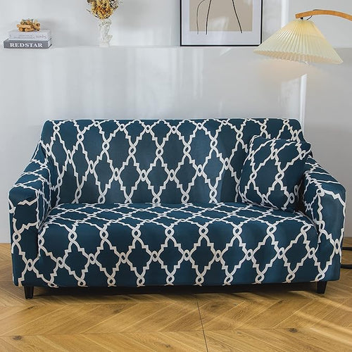 Polyester Spandex Printed Sofa Cover (Green Lantern)
