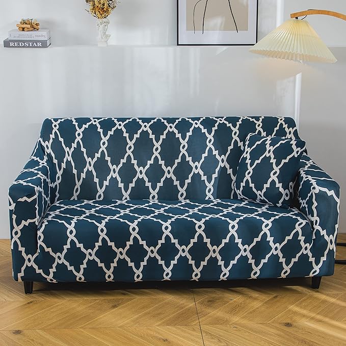 Polyester Spandex Printed Sofa Cover (Green Lantern)