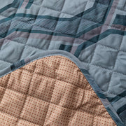 Gulnaar Series Anti-Slip Sofa Cover Mat with Pocket – Polyester Couch Protector(Urban Prism)