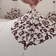 Universal Sofa Cover 140 GSM Sofa Slipcover (Cream Brocade)