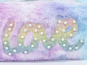 Faux Fur Purse Zipper Pouch