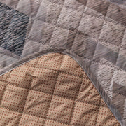 Gulnaar Series Anti-Slip Sofa Cover Mat with Pocket – Polyester Couch Protector(Urban Drift)