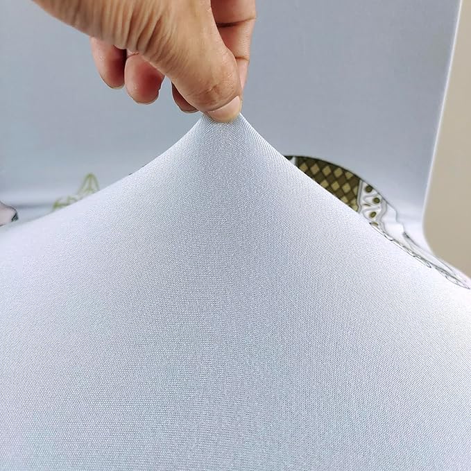 Elastic Chair Cover (Grey Elephant Printed)