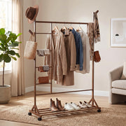 Floor Standing Multifunctional Coat & Clothes Rack
