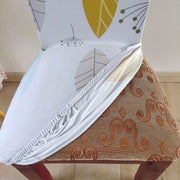 Elastic Chair Cover Stretch Removable Washable (Yellow Autumn)
