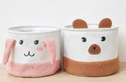 Collapsible Round Storage Baskets Cute Kids Toys Storage