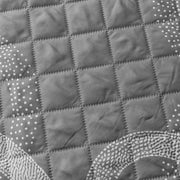 Gulnaar Series Anti-Slip Sofa Cover Mat with Pocket – Polyester Couch Protector(Silver Orbit)