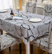 Dining Chair Cover With Table Covers (140x180cm 1 Table Cover + 4 Chair Cover)